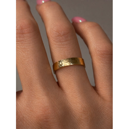 Обручальное кольцо из желтого золота 585 пробы