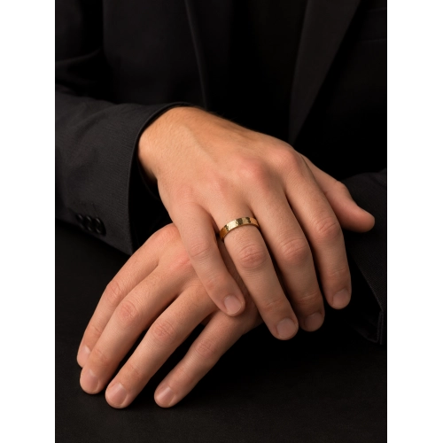 Обручальное кольцо из желтого золота 585 пробы