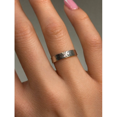 Обручальное кольцо из белого золота 585 пробы