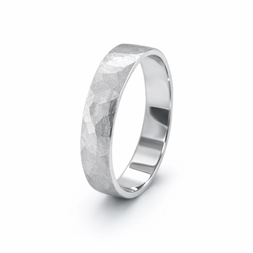 Обручальное кольцо из белого золота 585 пробы