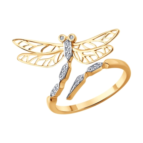 Кольцо из золота 585 пробы с бриллиантами