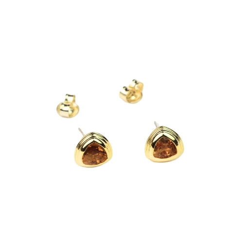 Серьги (925 п) цитрин