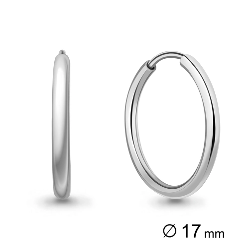 Серьги конго из серебра 925 пробы