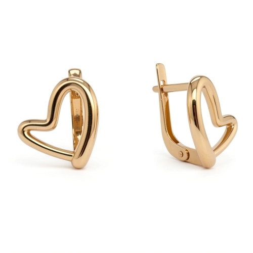 Серьги из серебра 925 пробы с позолотой