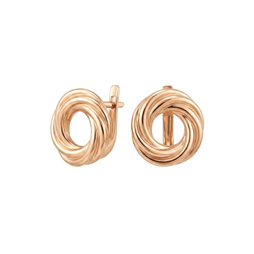 Серьги из серебра 925 пробы с позолотой