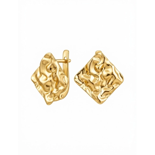 Серьги из серебра 925 пробы с позолотой