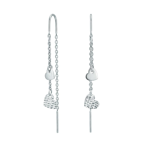 Серьги продевки из серебра 925 пробы