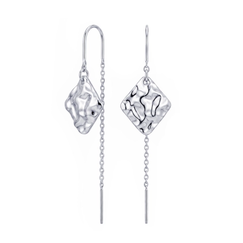Серьги продевки из серебра 925 пробы