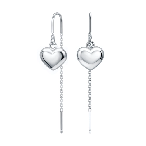 Серьги продевки из серебра 925 пробы