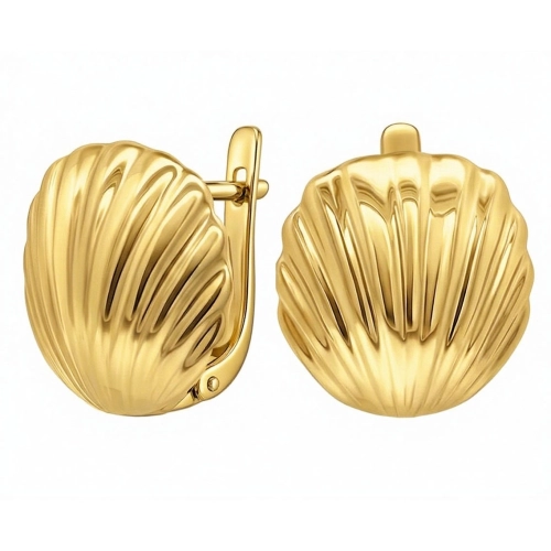 Серьги из серебра 925 пробы с позолотой