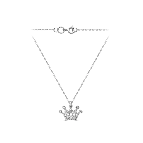 Колье из серебра 925 пробы с фианитами