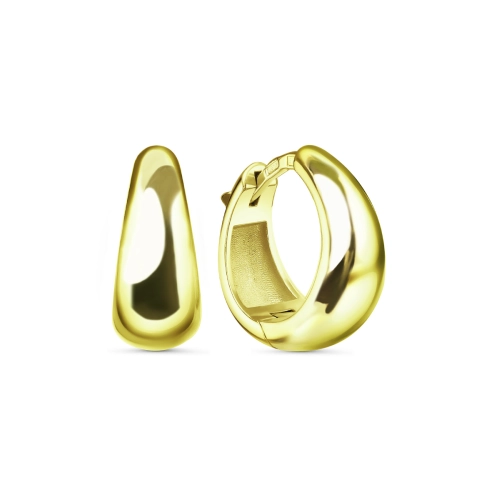 Серьги из серебра 925 пробы с позолотой