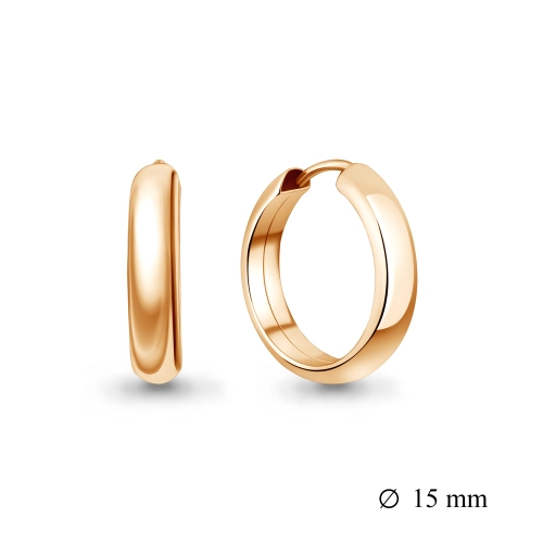 Серьги конго из золота 585 пробы