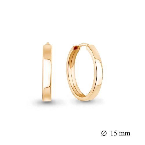 Серьги конго из золота 585 пробы