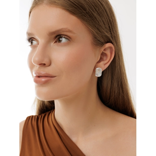 Серьги из серебра 925 пробы с жемчугом