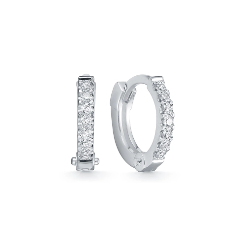 Серьги Конго из белого золота 585 пробы