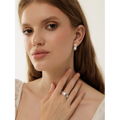 Серьги из белого золота 585 пробы