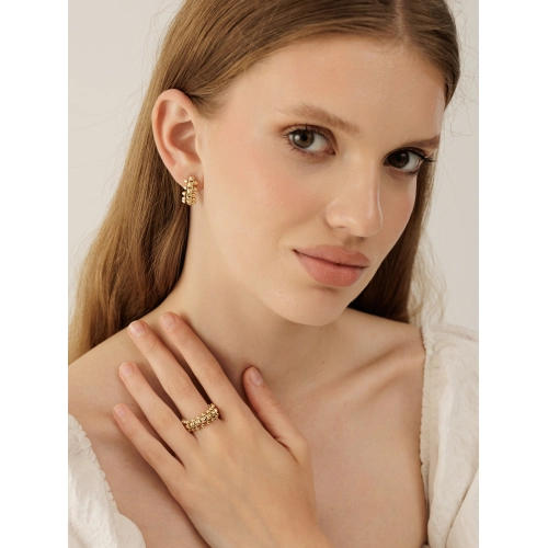 Серьги из желтого золота 585 пробы