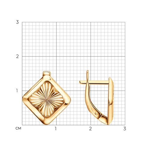 Серьги из золота 585 пробы