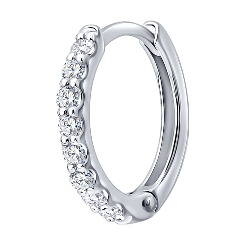 Серьга (585 б) бриллиант выращенный