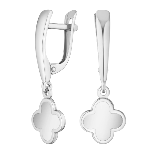 Серьги из серебра 925 пробы с эмалью