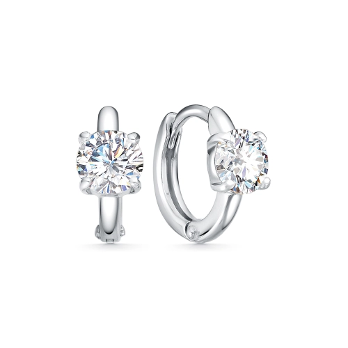 Серьги из серебра 925 пробы с фианитами